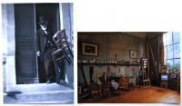 Cezanne （left）セザンヌ（左）Inside in  Atelie （right）アトリエの内部（右）Both postcard  ⓒToshihiko Shibano
