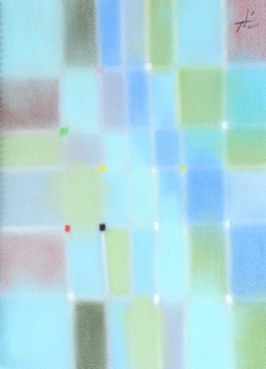 Predawn 夜明け前　#1  2011 Pastel  Paper .33×24cm  ⓒToshihiko Shibano