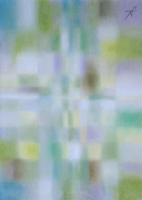 Predawn 夜明け前　#6  2011 Pastel  Paper .33×24cm　 ⓒToshihiko Shibano